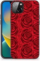 TPU Bumper iPhone 14 Plus GSM Hoesje met Zwarte rand Red Roses