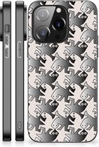Telefoonhoesje iPhone 14 Pro Hoesje maken met Zwarte rand Salamander Grey
