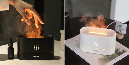 ASAKUKI Aromadiffuser Voor Geurolieën, 300 Ml, Premium Ultrasone Luchtbevochtiger Aromatherapie Olien Diffuser Met 7 Kleurig Led Licht Bpa Vrij Voor Slaapkamer Kantoor Spa