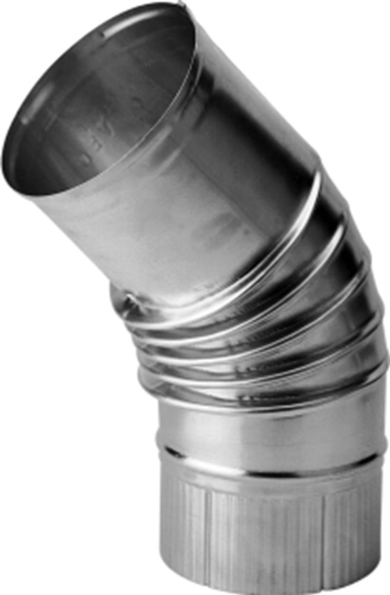 Burgerhout aluminium plooibocht 45° NEN 7203 110mm