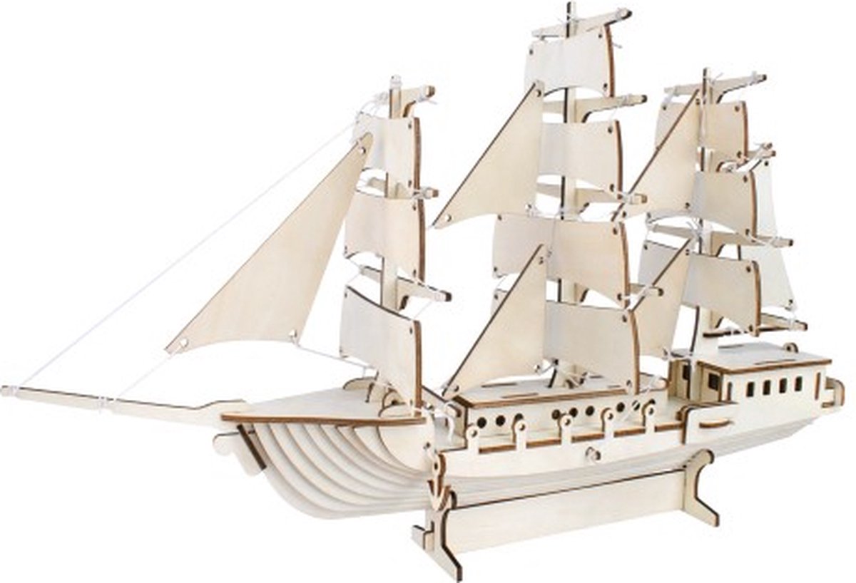 Bouwpakket Zeilschip Driemaster- hout
