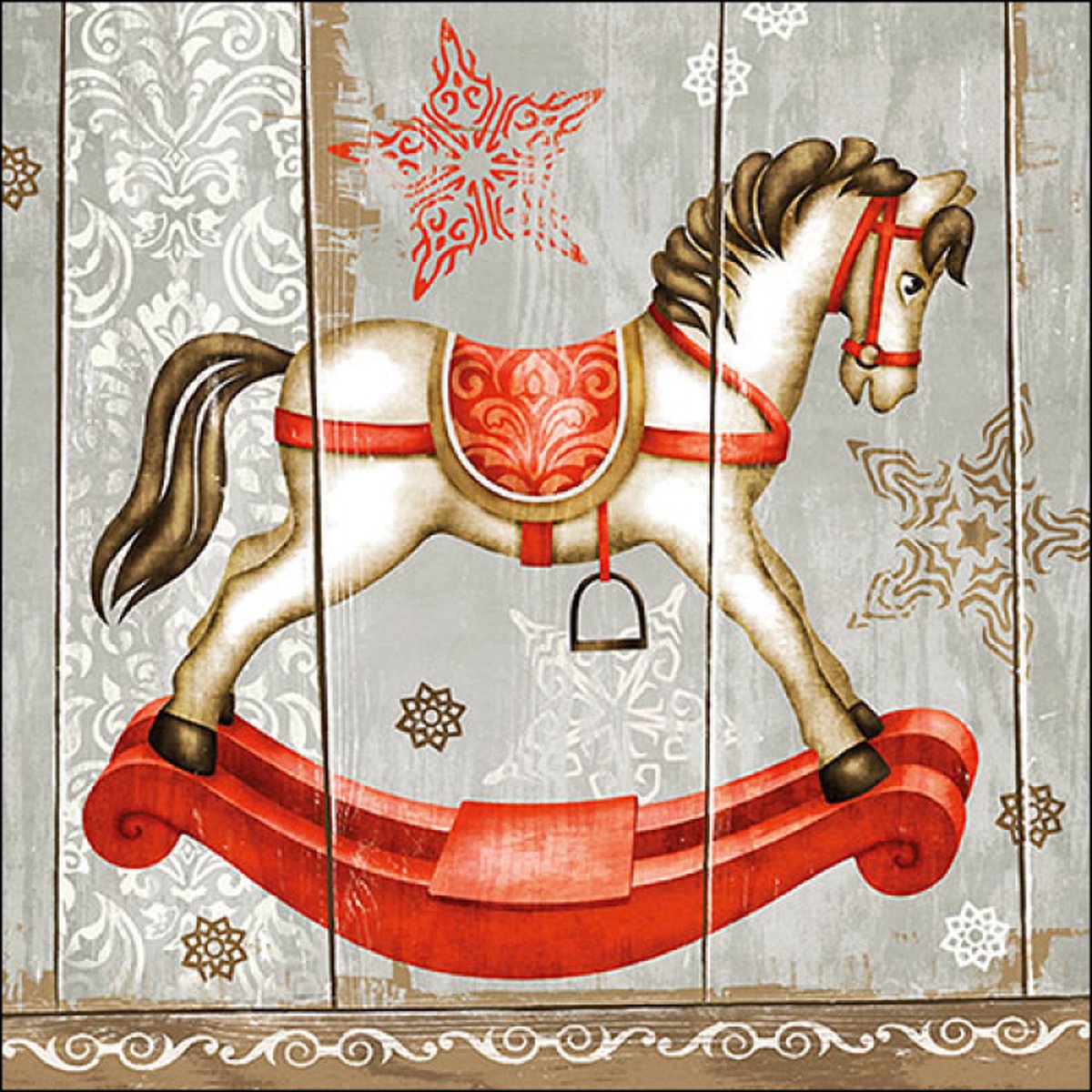 Ambiente - Servetten - 33 x 33 cm - Rocking Horse -