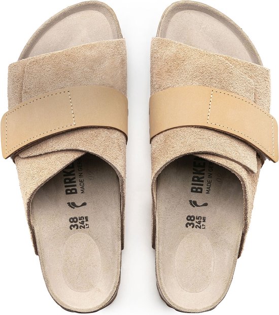 Birkenstock Kyoto Sand narrow Suede Tonal - Sand - Maat 41 | bol