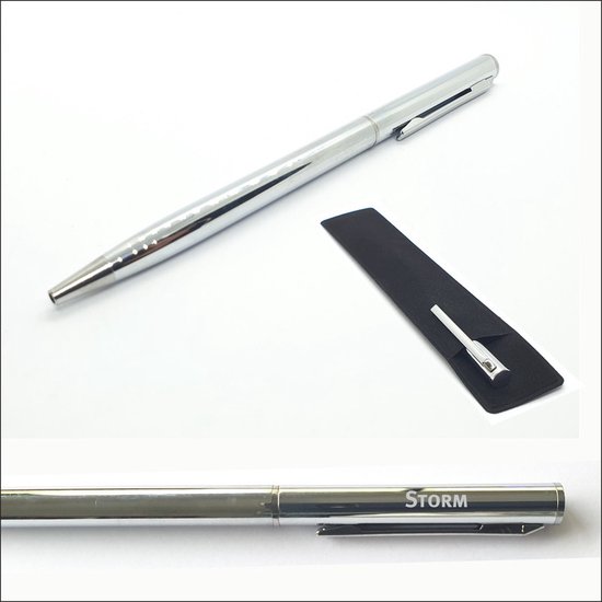 Springplank Fantasie mager Pen Met Naam Gravering - Storm | bol.com