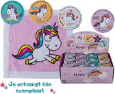 Magische eenhoorn handdoekje - 30 x 30 cm - 1 exemplaar -  kinderen - meisjes - Unicorn