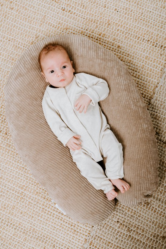Baby's Only Voedingskussen - Zwangerschapskussen - Zijslaapkussen - Lichaamskussen Sense - Clay - 160 cm van Baby's Only — afbeelding 4