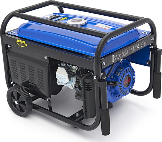 3000 Watt Generator, Aggregaat Met 208 cc Benzinemotor, 2 x 230 V | bol.com