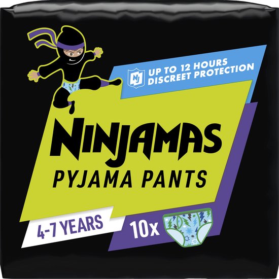 Ninjamas Pyjama Pants Garçon - 10 Sous-Vêtement De Nuit - 4-7 Ans