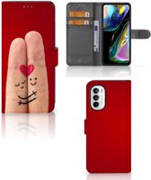 GSM Hoesje Motorola Moto G52 | Moto G82 Wallet Book Case Cadeau voor Vrouw Liefde