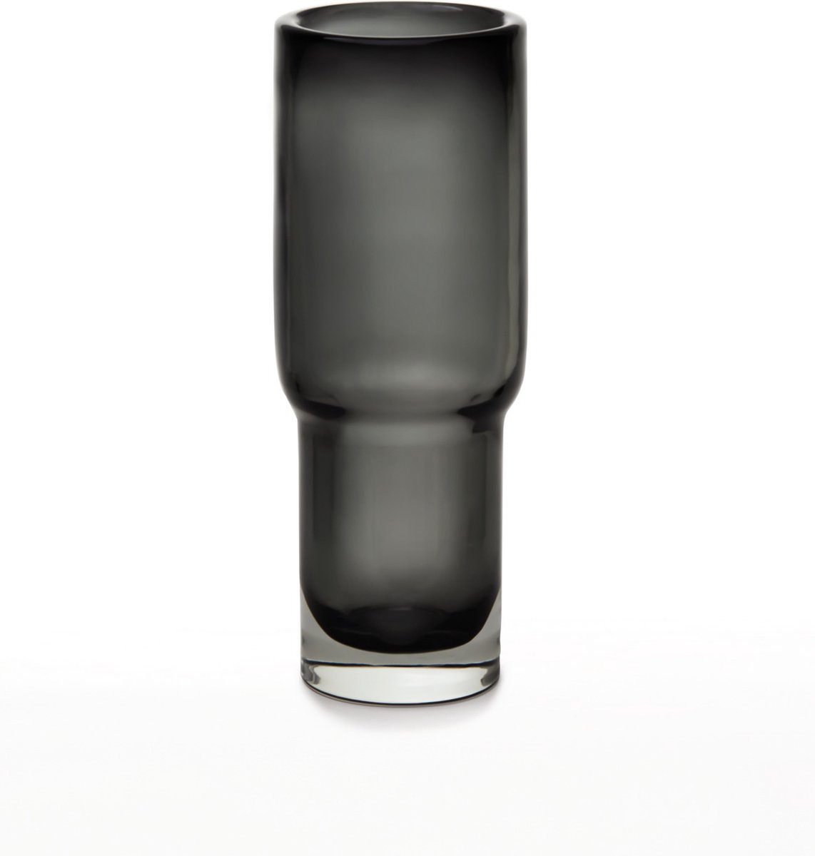 Moderne design vaas - kortin -21% - Belgische design merk - donkergrijs - zwaar luxe glas - Element Accessories : UDINE 32GR
