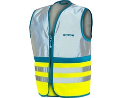 WOWOW Fluohesje kind EN17353 - Wasabi Jacket full reflective geel M