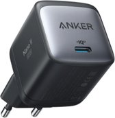 Anker USB C-oplader, 713 Charger (Nano II 45W), GaN II PPS Snelle Compacte Opvouwbare Charger voor MacBook Pro 13′′, Galaxy S21/S21+/S20, Note 20/10, iPhone 13/Pro/Mini/Pro Max, iPad Pro, Pixel, en Meer