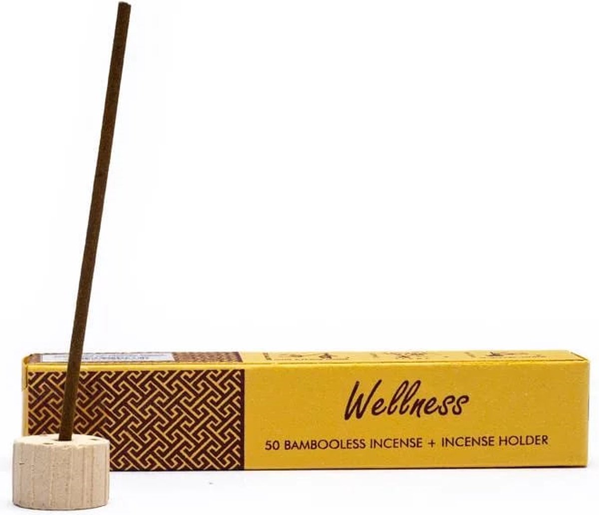Kruidenwierook zonder bamboe met houder Wellness