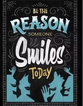 Peinture de diamants Adultes - Texte - Be The Reason Someone Smiles Today - Couverture complète - Pierres rondes - 20 x 25 CM