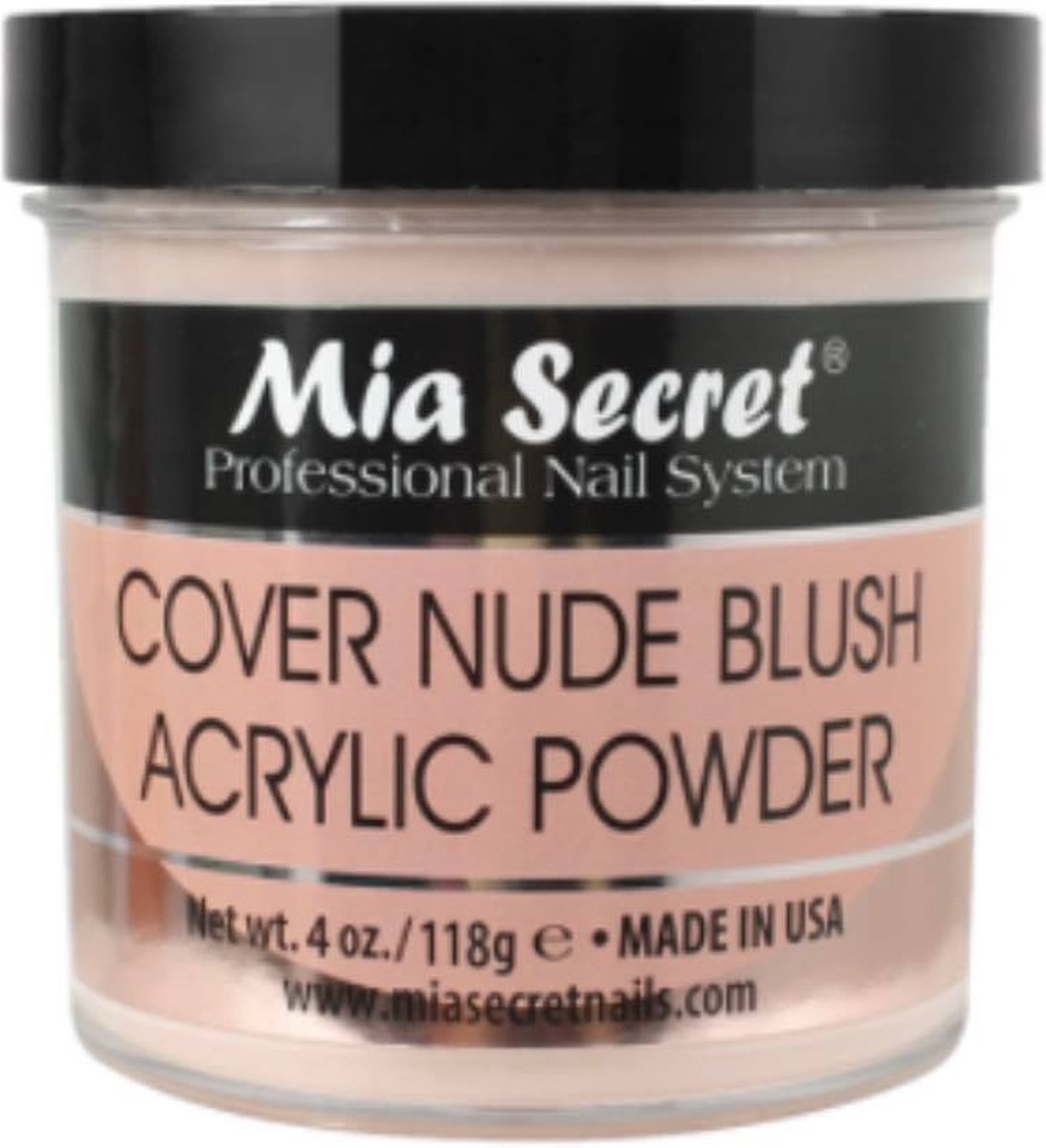 Mia Secret Cover Acryl Poeder Nude Blush 118g – Professioneel Acrylpoeder – Acrylnagels