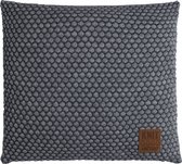 Coussin Knit Factory Juul 50x50 Anthracite / Gris Clair
