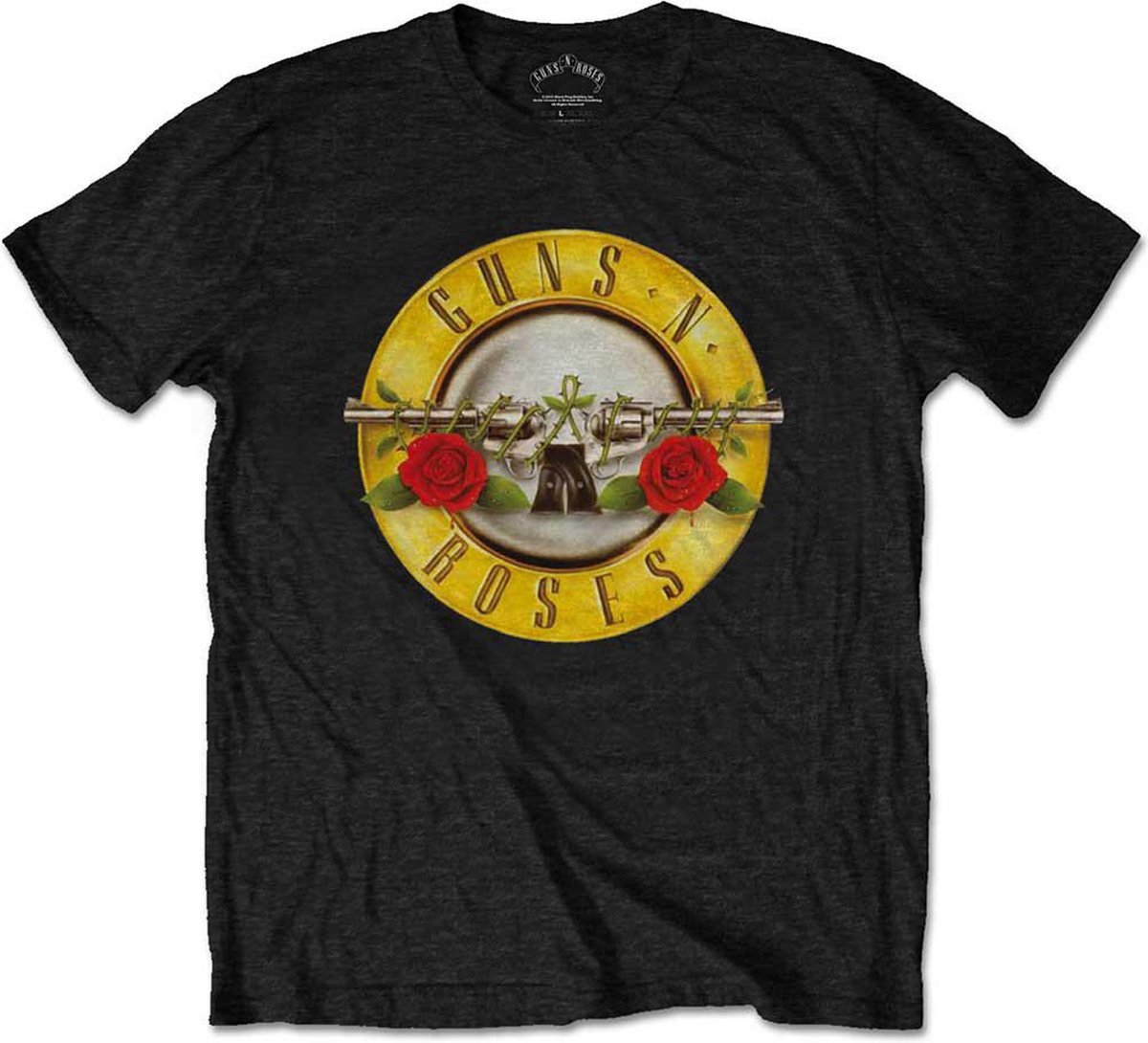Guns N' Roses - Classic Logo Heren T-shirt - 5XL - Zwart