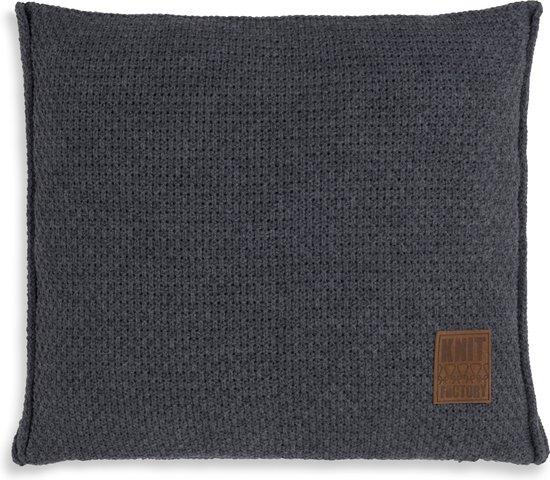 Coussin Knit Factory Jesse 50x50 Anthracite
