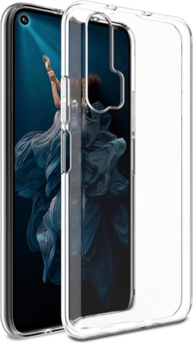 Shock Proof Case - Telefoonhoesje - Doorzichtig Hoesje voor Huawei Honor 20 Pro - Transparant Wit