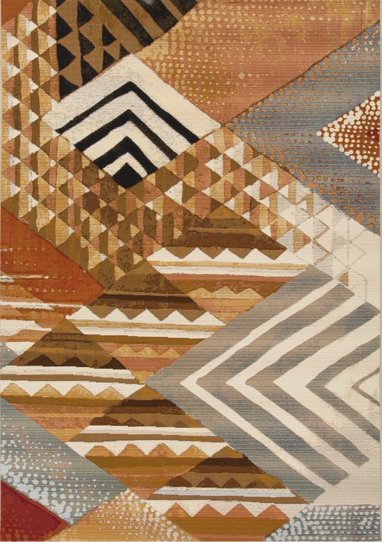 Aledin Carpets Johannesburg - Vloerkleed - Tuintapijt - 160x230cm - Laagpolig - Binnen - Buiten - Tapijt - Tuinkleed - Woonkamer