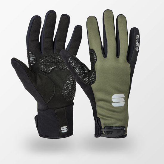 Sportful Fietshandschoenen winter unisex Groen Zwart - WS ESSENTIAL 2 GLOVES BEETLE BLACK - L