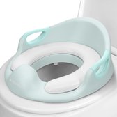 Abattant WC universel Navaris pour enfant - Abattant WC enfant vert menthe - Réducteur WC - Abattant WC portable avec poignées - Antidérapant