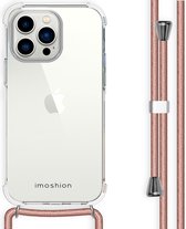 iMoshion Hoesje Geschikt voor iPhone 14 Pro Max Hoesje Met Koord - iMoshion Backcover met koord - Transparant