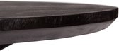 Bol.com Zita Home - ronde eettafel - 130cm - volledig zwart - met spin poot - verjongd Deens Design - 130x130x77cm aanbieding