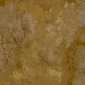 Behang met betonstuc look - Behang - Muurdecoratie - Wallpaper - Vliesbehang - Assorti 2022-2024 - 0,53 x 10,05 M. - betonlook - goud behang- slaapkamer en woonkamer behang