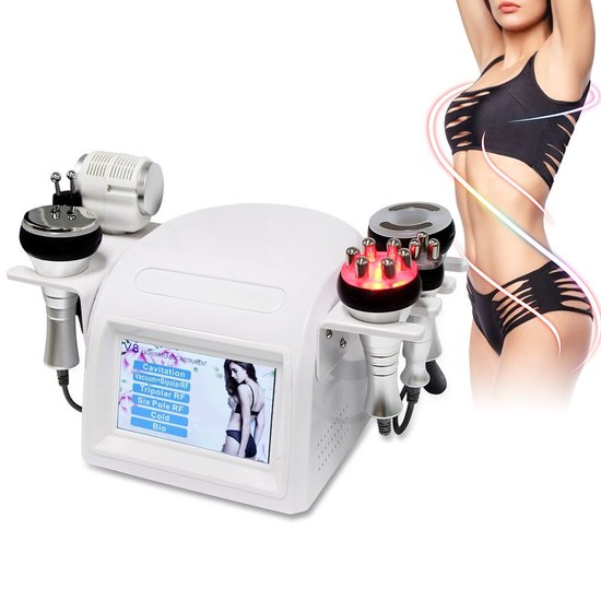 – RealGen – Nieuwe Collectie 6 in1 40K Ultrasone Cavitatie Vacuüm Afslank Machine – RF Schoonheid Apparaat