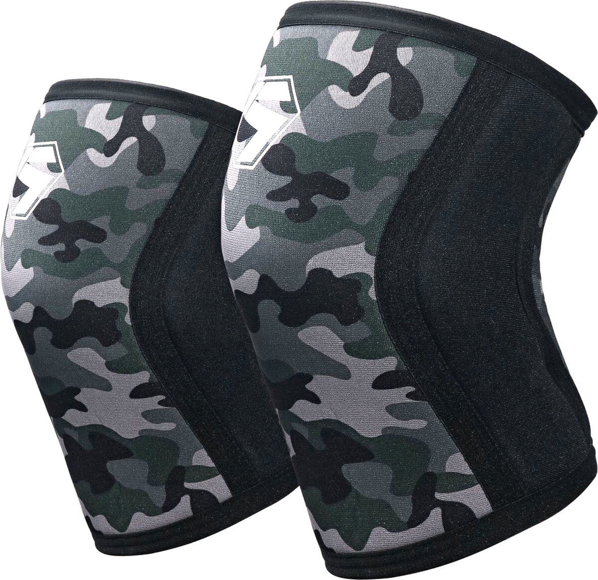 2 Stuks Premium Knee Sleeves - Knie Brace - Kniebandage - Knee Sleeves - Fitness - Crossfit – Knieband - Braces – 7 mm - Maat L