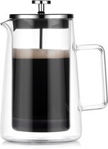 French Press Cafetière en acier inoxydable à double paroi Filtre à pression noir Presse à café français (Noir 1000 ml French Press Cafetière en acier inoxydable à double paroi Filtre à pression noir Presse à café français (Noir 1000 ml