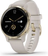 Garmin Venu 2s Health Smartwatch - Amoled touchscreen - Stappenteller - 5ATM Waterdicht - Tundra/Champagne