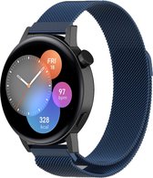 Milanees bandje - blauw, geschikt voor Huawei GT 3 - Pro- 42 mm