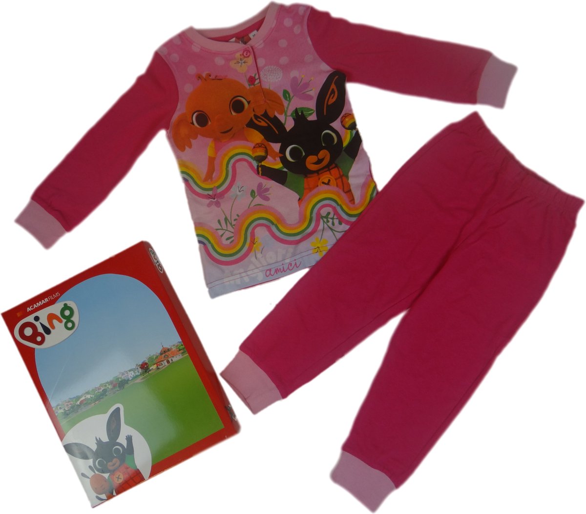 Bing pyjama roze - Kinderpyjama - Pyjama van Bing - Slapen - Kinderen - Pyjama voor jongens - Pyjama voor meisjes - Pyjama voor kinderen