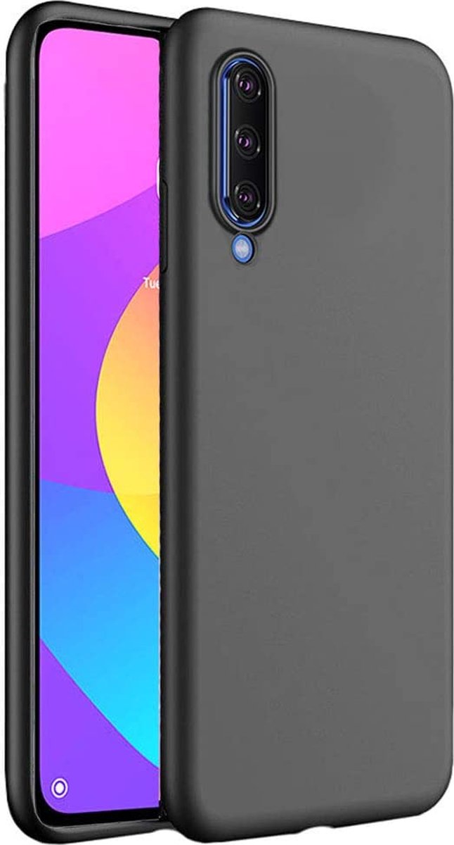 Hoesje Geschikt voor: Xiaomi Mi 9 Lite Silicone - Zwart - ZT Accessoires