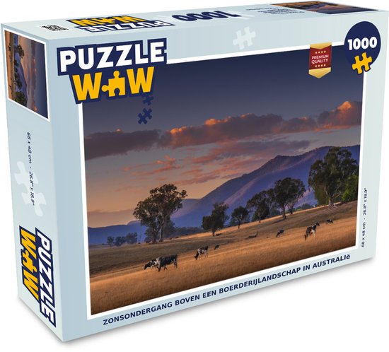 Puzzle Arbre - Berg - Vache - Puzzle - Puzzle 1000 pièces adultes