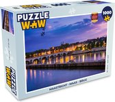 Puzzel Maastricht - Maas - Brug - Legpuzzel - Puzzel 1000 stukjes volwassenen