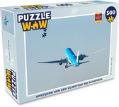 Puzzel Opstijgen van een vliegtuig bij Schiphol - Legpuzzel - Puzzel 500 stukjes