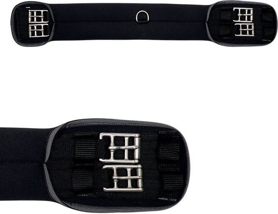 Sottopancia Per Dressage Harry's Horse In Neoprene Nero - Morbido E Antistrappo - 65 Cm