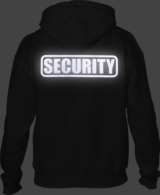 Sweat à capuche de Sécurité - Taille M - LOGO RÉFLÉCHISSANT - Sweat à capuche Party Bouncer - Sweat à capuche Security Guard