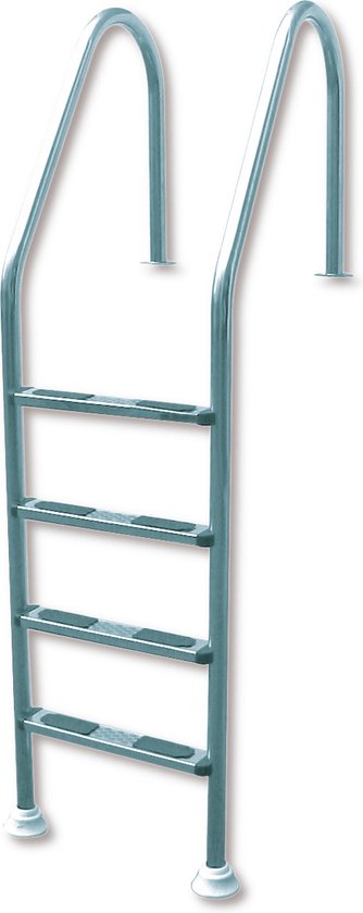 Eenzijdige RVS zwembadtrap 132cm