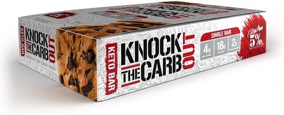 Knock the Carb Out Bar 10repen Choco Chip Cookie Dough