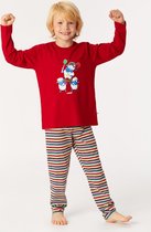 Woody pyjama jongens - rood - schaap - 222-1-PLS-S/485 - maat 164