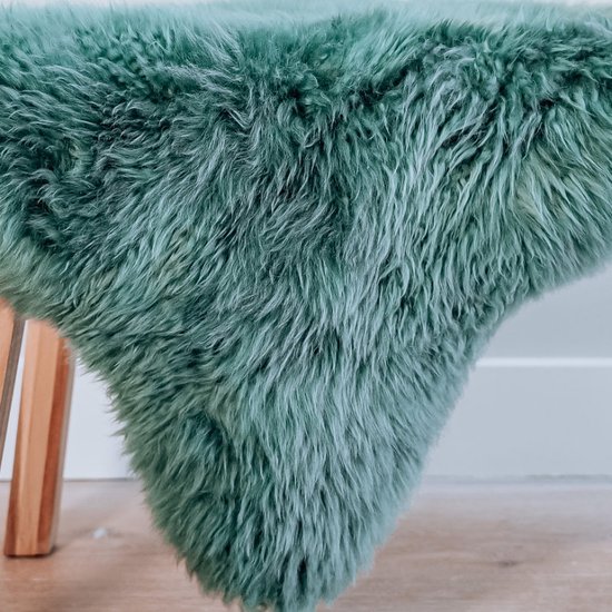 NORDSKINS Sheepskin Green XL (115x65cm) Nouvelle-Zélande - 100% Peau de mouton véritable laine