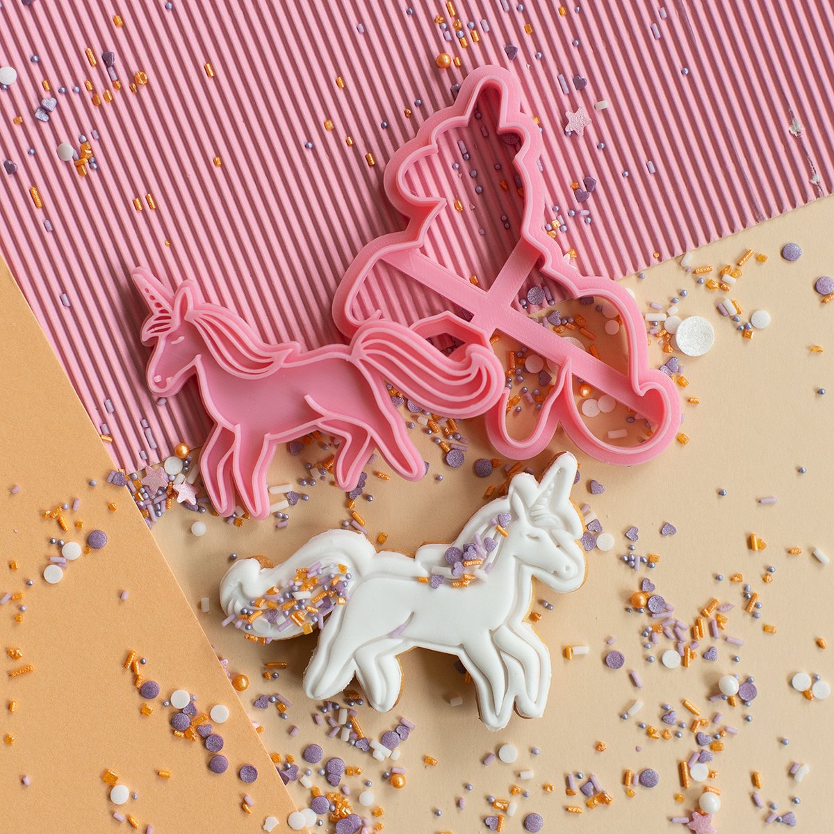 Eenhoorn stamp met cutter | Prinses Serie