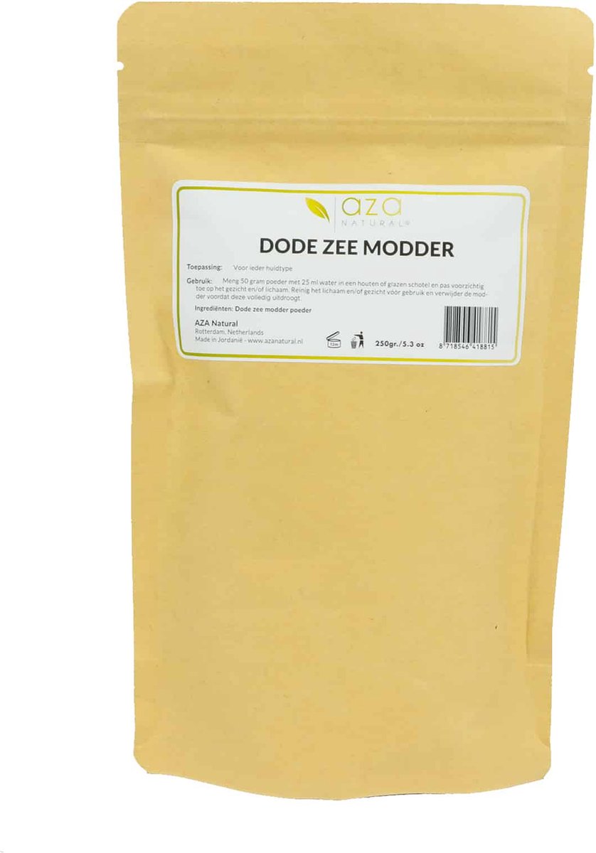 Aza Natural - Dode Zee Modder (cosmetische kwaliteit - gezichtsmasker) - 250 gram