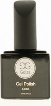 Gelzz Gellak - Gel Nagellak - kleur Ibiza White G063 - Zwart en wit - Dekkende kleur - 10ml - Vegan