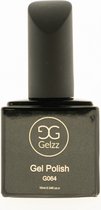 Gelzz Gellak - Gel Nagellak - kleur Black Onyx G064 - Zwart en wit - Dekkende kleur - 10ml - Vegan