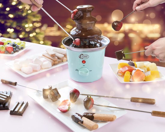 Bestron Chocoladefontein ACF300M - Chocolade fondue - 3 lagen - Mint - 5 jaar garantie — afbeelding 4